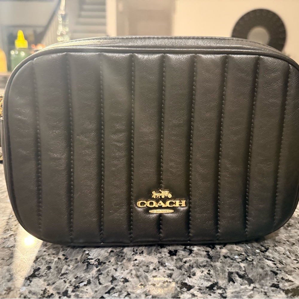 Coach Black Vertical Quilted Bag